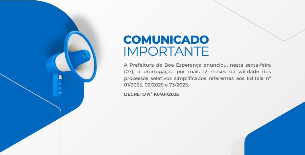 Prefeitura prorroga processos seletivos